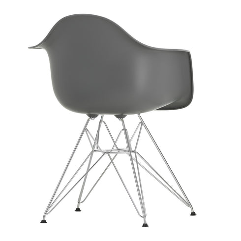 Cadeira de Braços em Plástico Eames DAR / Base Cromada